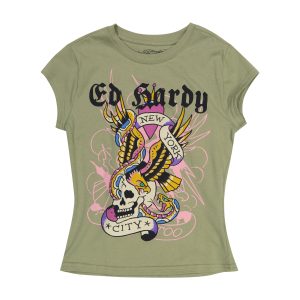NYC Skull Cap Sleeve Tee